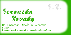 veronika novaky business card